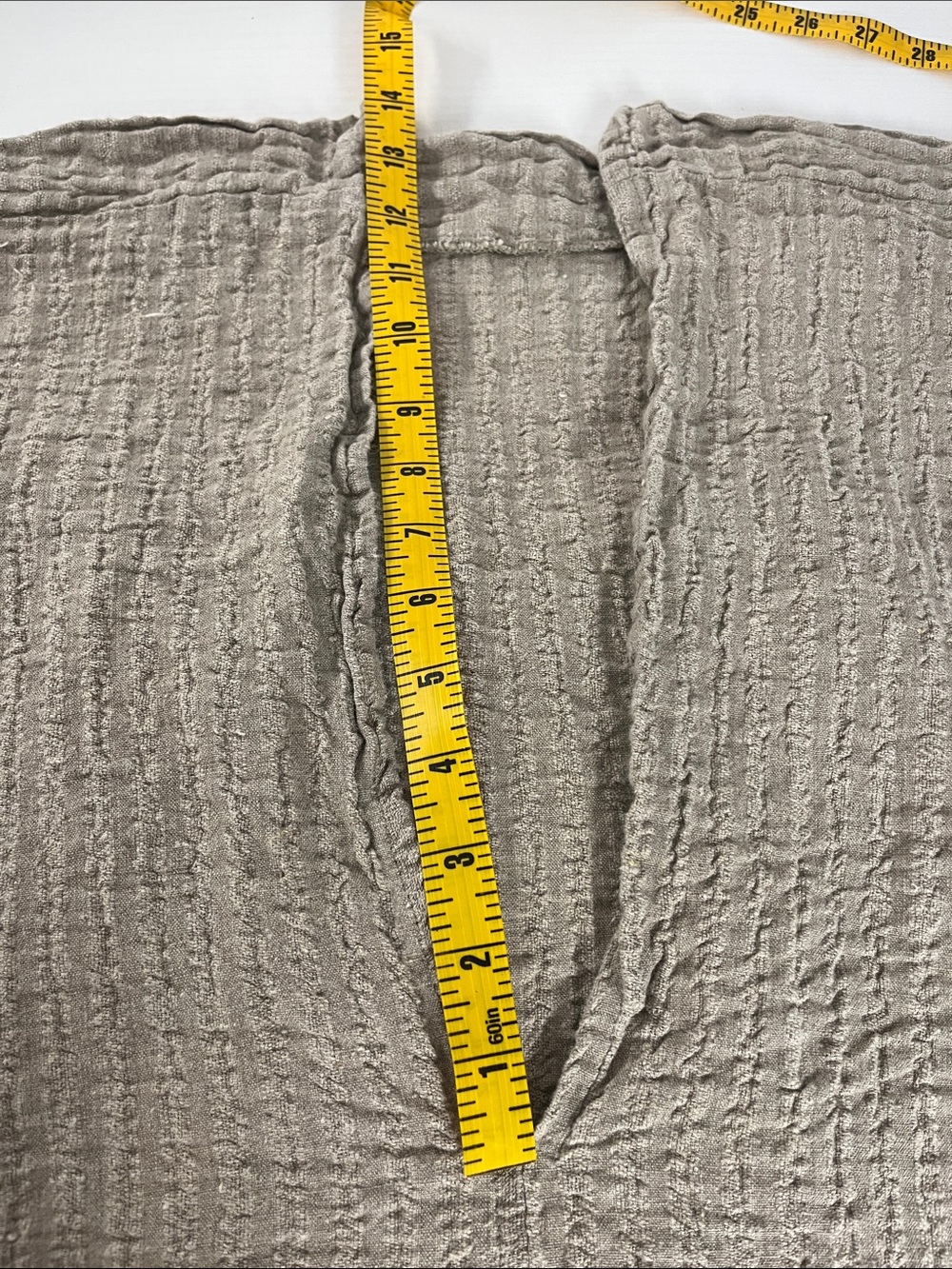Flax Textured Linen Maxi Skirt Natural Size Medium - Picture 7 of 7